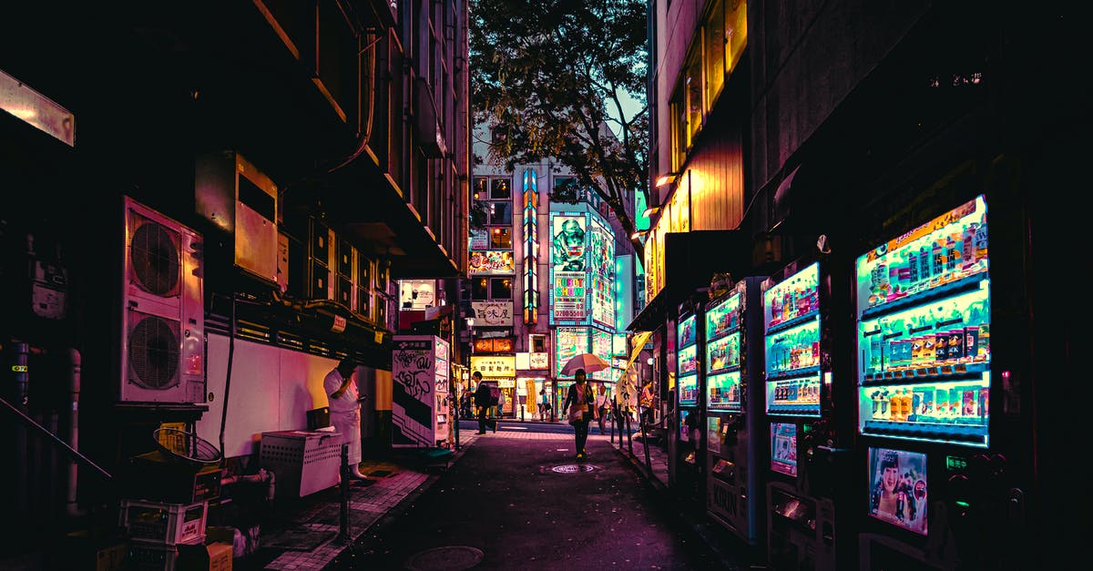 8 hour layover Tokyo on a Sunday (later afternoon/evening) - Lighted Vending Machines on Street 8 hour layover Tokyo on a Sunday (later afternoon/evening) - Lighted Vending Machines on Street