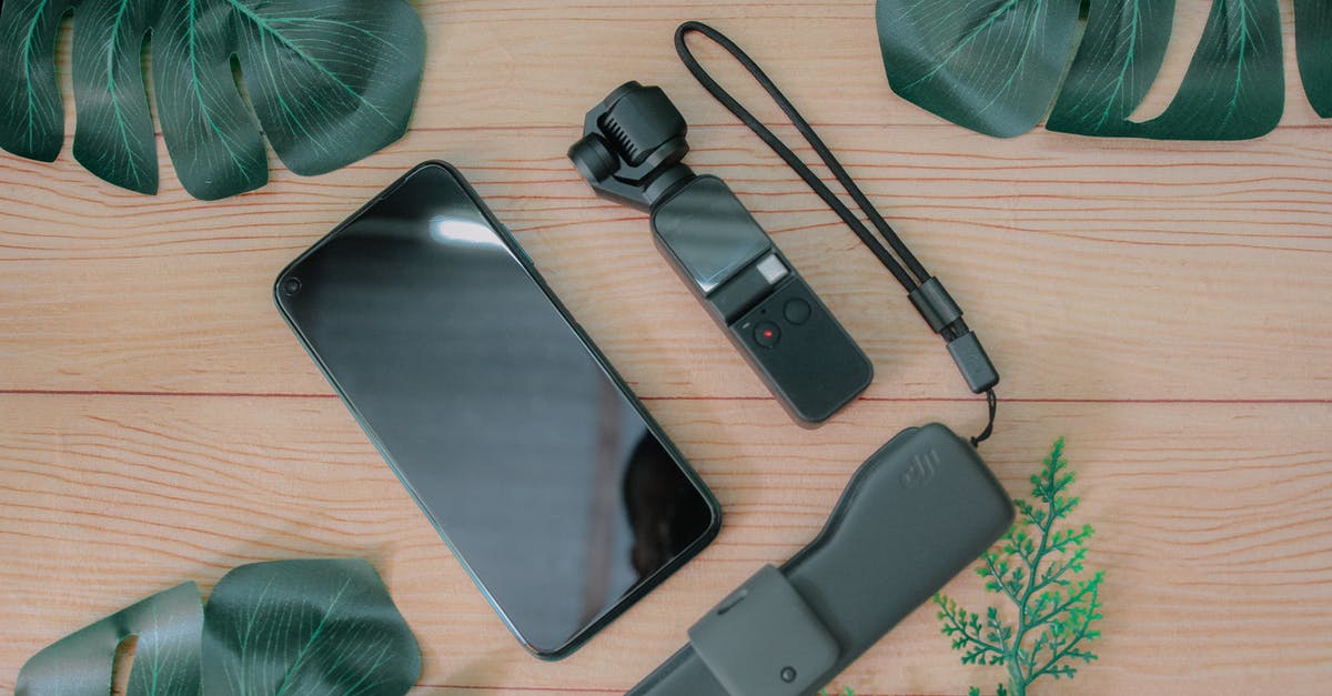 A complete set of driving rules in Norway - Top view composition of mobile phone placed near USB flash drive and mini gimbal camera on wooden table with green foliage A complete set of driving rules in Norway - Top view composition of mobile phone placed near USB flash drive and mini gimbal camera on wooden table with green foliage