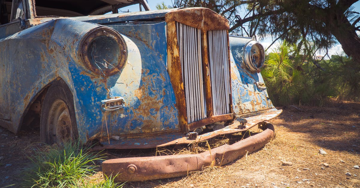 Abandon an EU registered car outside of the EU - Photo Of Abandoned Blue Vehicle Abandon an EU registered car outside of the EU - Photo Of Abandoned Blue Vehicle