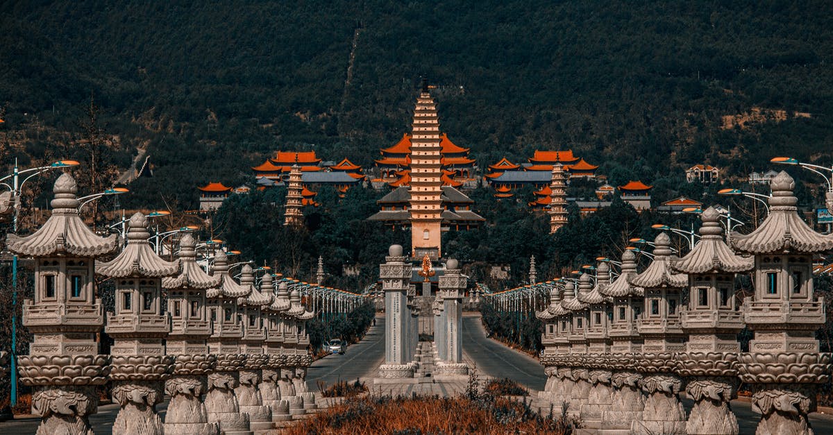 Accommodation that accepts foreigners in Dandong, China - Facade of a Temple Accommodation that accepts foreigners in Dandong, China - Facade of a Temple