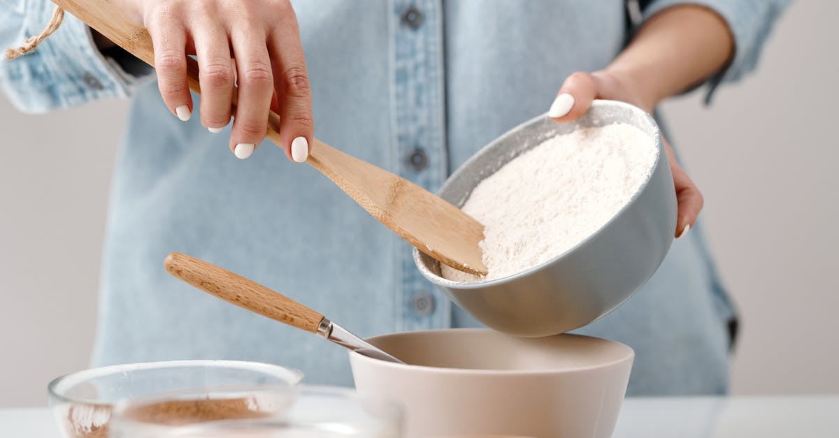 Adding baggage allownce - Person Adding Flour into a Bowl Adding baggage allownce - Person Adding Flour into a Bowl