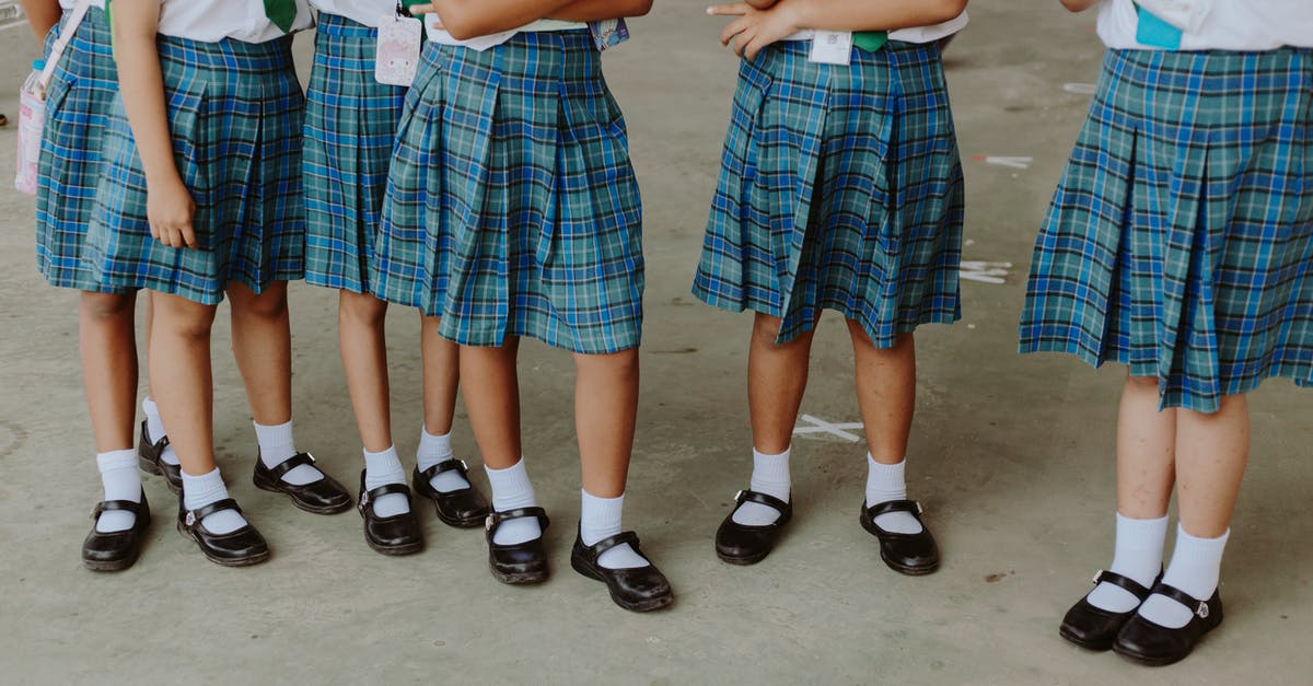 Advantages of checking in on a thrown-away return leg flight? - Low Section of Girls in School Uniforms Standing in School Corridor Advantages of checking in on a thrown-away return leg flight? - Low Section of Girls in School Uniforms Standing in School Corridor
