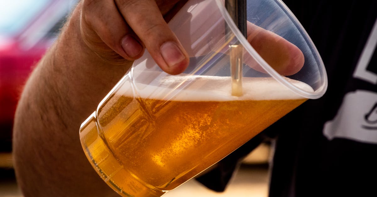 Alcohol as necessary medicine when visiting dry countries? - Person Pouring Beer on Clear Cup Alcohol as necessary medicine when visiting dry countries? - Person Pouring Beer on Clear Cup
