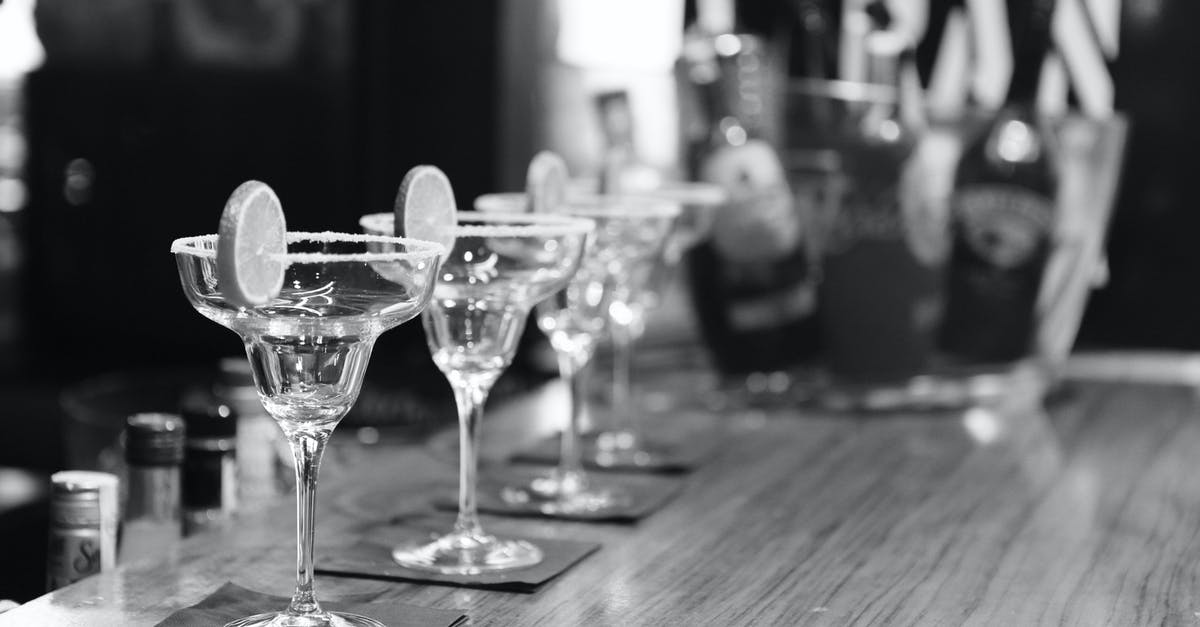 Alcohol-fuel for burner in Spain - Grayscale Photography of Margarita Glass on Table Alcohol-fuel for burner in Spain - Grayscale Photography of Margarita Glass on Table