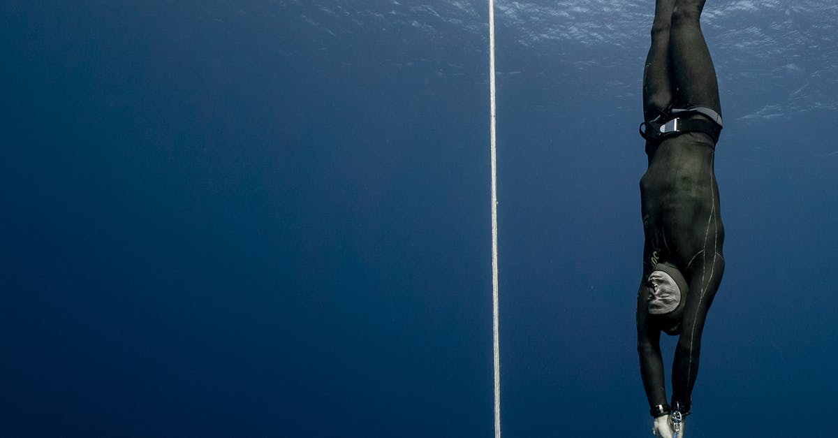 Amex travel insurance for H1b visa holder - Full body of sporty male swimmer in black swimsuit diving in deep turquoise water of magnificent ocean Amex travel insurance for H1b visa holder - Full body of sporty male swimmer in black swimsuit diving in deep turquoise water of magnificent ocean