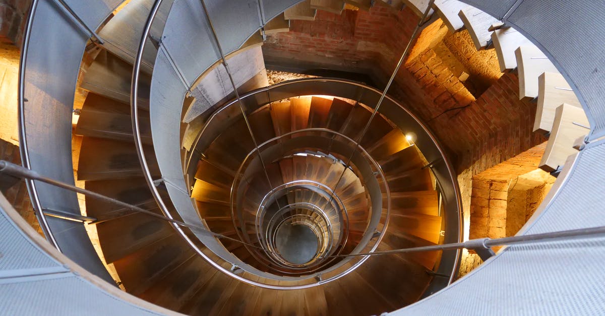 AMS to Glasgow KLM - Brown Spiral Staircase AMS to Glasgow KLM - Brown Spiral Staircase