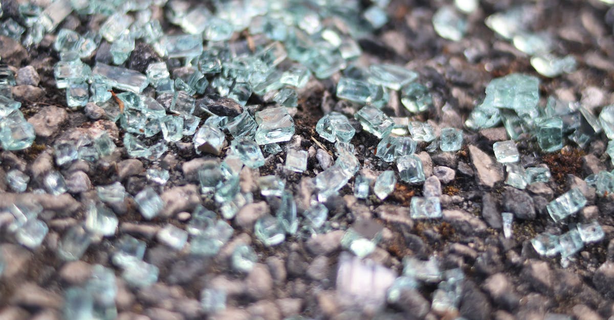 Any law forbids taking pieces of rocks out of Scotland? - Macro Shot of Pieces of Shattered Glass Any law forbids taking pieces of rocks out of Scotland? - Macro Shot of Pieces of Shattered Glass