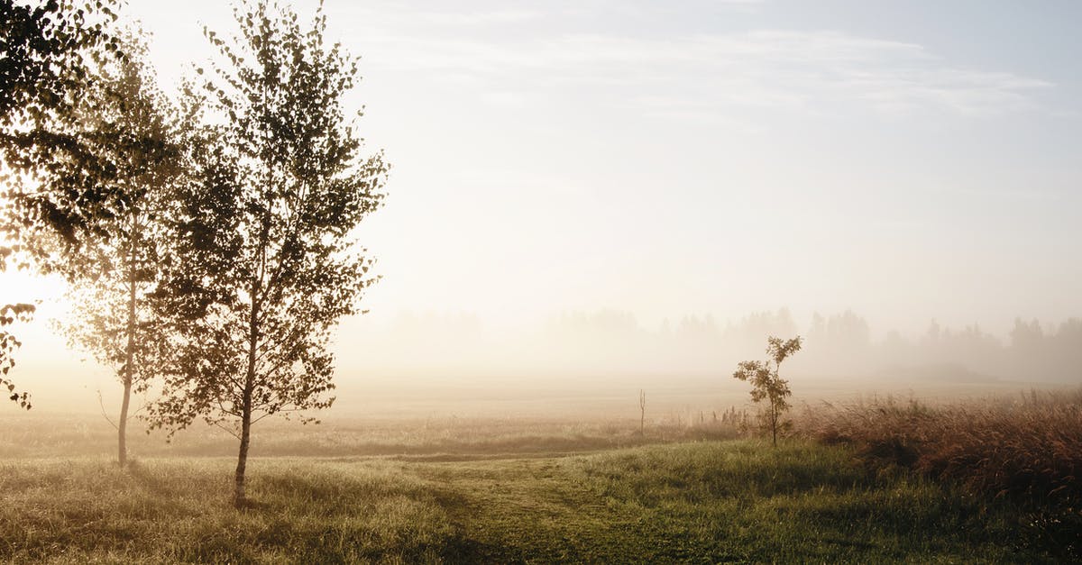 Applying for a Schengen visa early because of another trip - Amazing mysterious landscape of early morning in countryside with autumn fog in field against cloudy blue sky Applying for a Schengen visa early because of another trip - Amazing mysterious landscape of early morning in countryside with autumn fog in field against cloudy blue sky