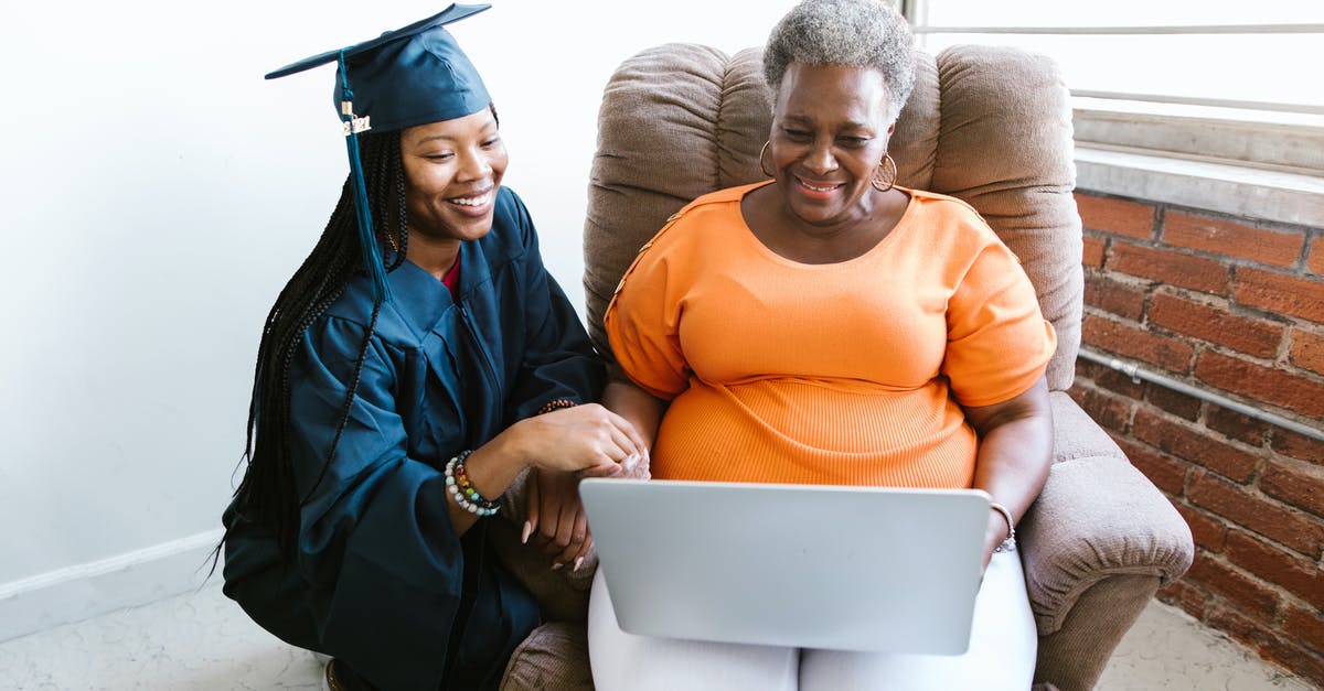 Applying for UK Visitor visa for daughter's graduation - Women using a Laptop During Virtual Ceremony Applying for UK Visitor visa for daughter's graduation - Women using a Laptop During Virtual Ceremony