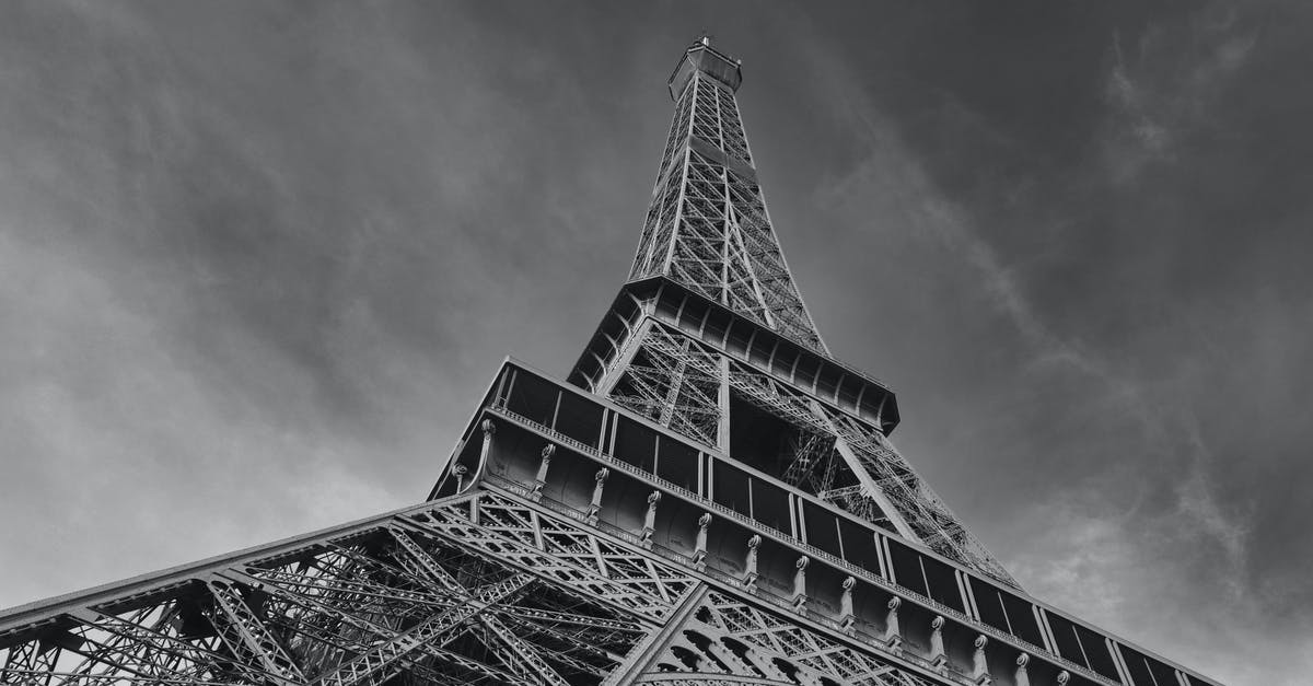Are Eiffel tower visits restricted due to COVID? - Grayscale Photo of Eiffel Tower