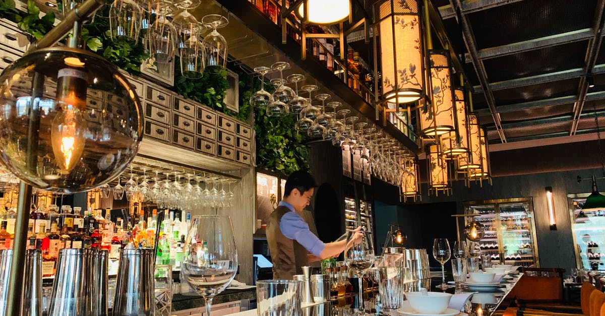 Are izakaya where the bartender doesn't stand opposite the bar inauthentic? - Side view concentrated professional barman wearing uniform working at bar counter in cozy fine dinning restaurant Are izakaya where the bartender doesn't stand opposite the bar inauthentic? - Side view concentrated professional barman wearing uniform working at bar counter in cozy fine dinning restaurant