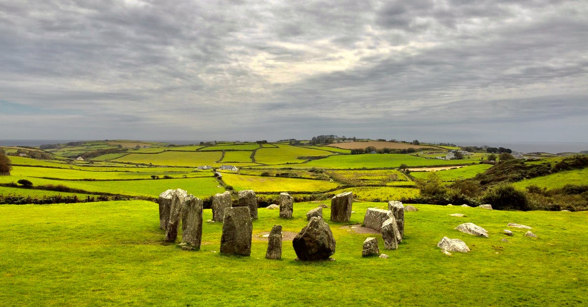 Are there any museums or sites in Ireland honouring Lord Kelvin (William Thomson)? - Gray Rock Formation on Green Grass Field
