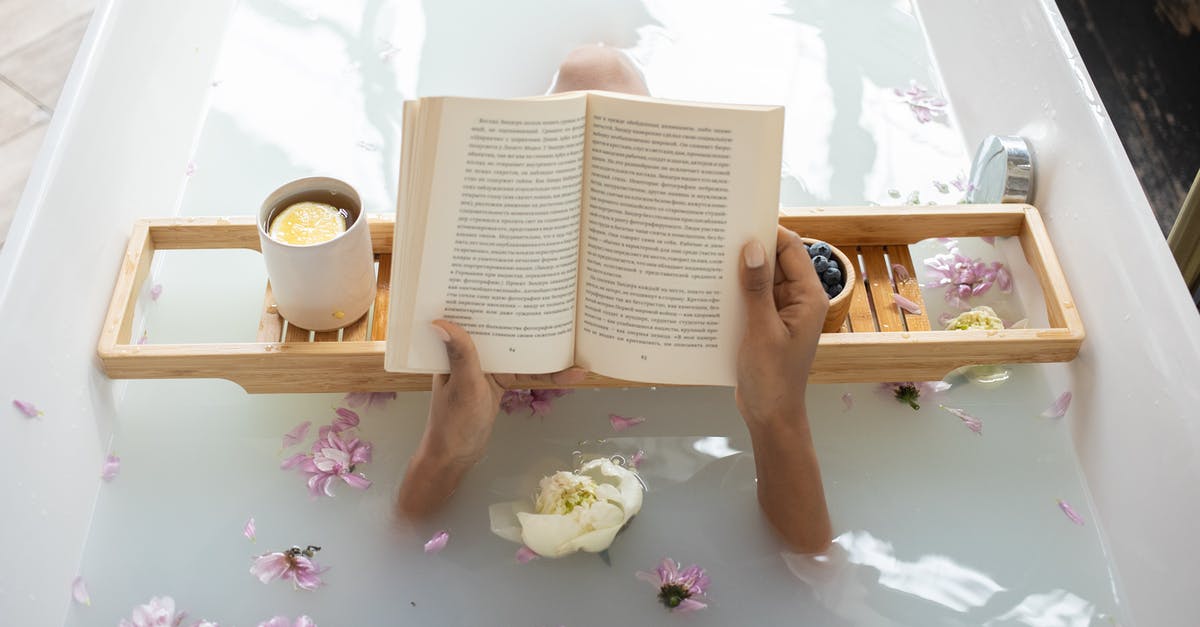 Are there any restrictions for bath salts (magnesium flakes) in hand luggage flying within Europe? - Woman reading book while resting in bathtub Are there any restrictions for bath salts (magnesium flakes) in hand luggage flying within Europe? - Woman reading book while resting in bathtub