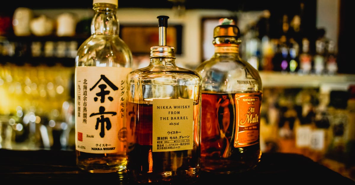Are there Cocktail bars in London that can be booked < 4 weeks in advance? [closed] - Three Assorted Liquor Bottles on Table