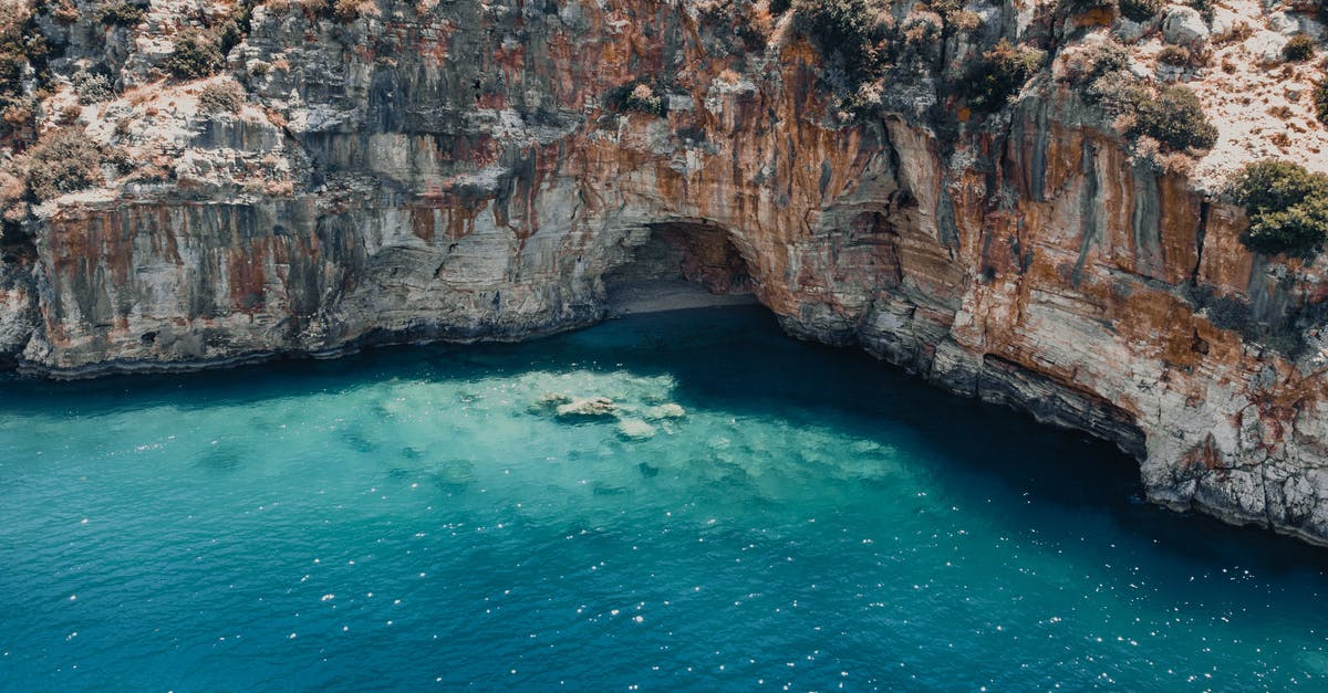 Are there ferries from west coast of Turkey to Greece? - A Cove on a Sea Coast at Antalya in Turkey Are there ferries from west coast of Turkey to Greece? - A Cove on a Sea Coast at Antalya in Turkey