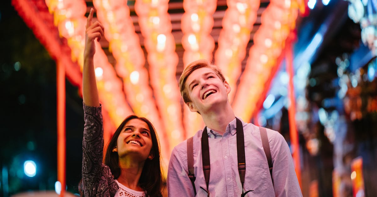Arriving at night before Schengen visa valid date? [duplicate] - Romantic young couple cuddling during date in countryside at night