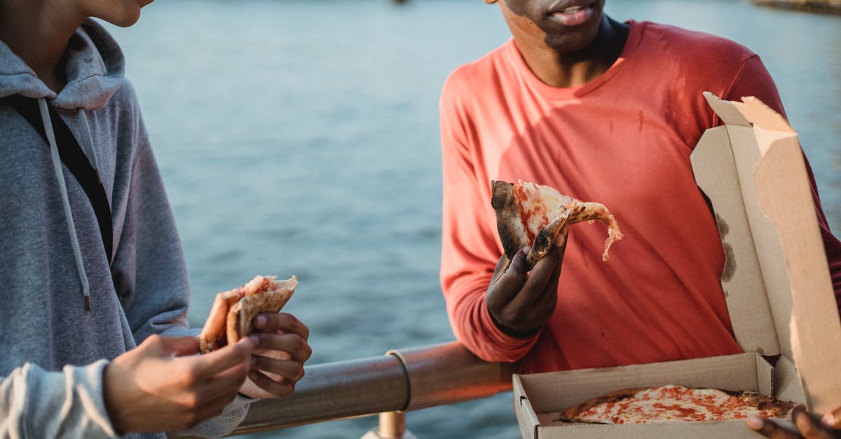 Australians awaiting Italian permit to stay - can they go to the UK and return? - Crop diverse men eating tasty pizza on embankment Australians awaiting Italian permit to stay - can they go to the UK and return? - Crop diverse men eating tasty pizza on embankment