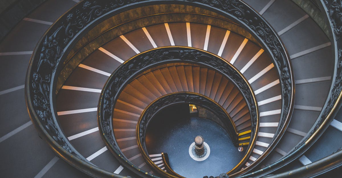 Beating the queue for the Vatican Museums on the last Sunday of the month - Empty Spiral Staircase Beating the queue for the Vatican Museums on the last Sunday of the month - Empty Spiral Staircase