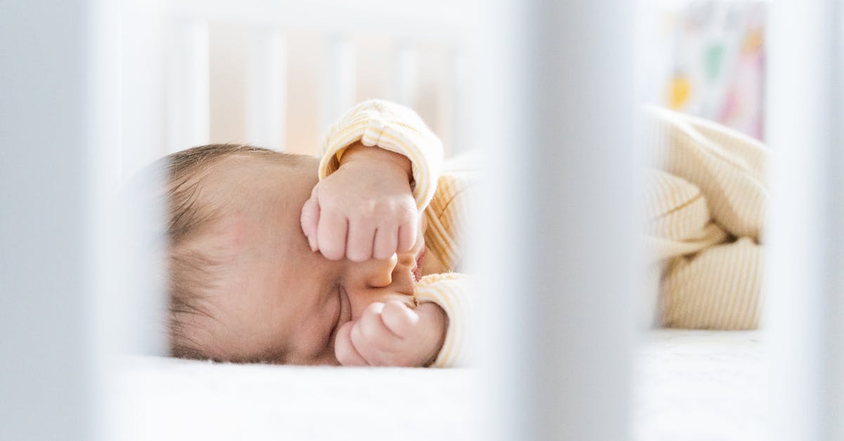 Best day ticket for 3 days in Amsterdam, sleeping close to Halweg-Zwanenburg - Small baby laying down on bed
