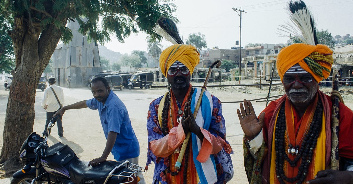 BIVS for Indian citizens applying outside of India - Ethnic men in street in traditional costume BIVS for Indian citizens applying outside of India - Ethnic men in street in traditional costume