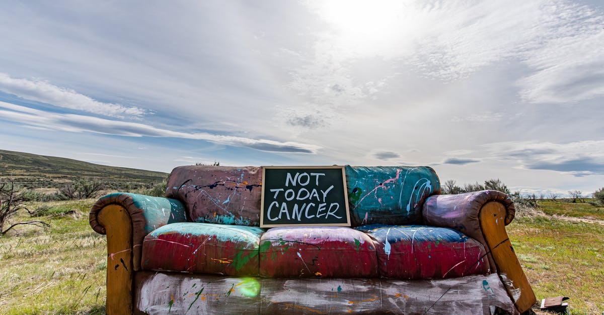 Boarding denied as the final itinerary did not include the Schengen visa issuing country - Shabby couch with motivational signboard in meadow Boarding denied as the final itinerary did not include the Schengen visa issuing country - Shabby couch with motivational signboard in meadow
