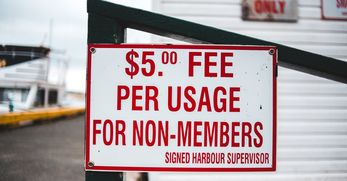 Booking.com cancelation fee - Signboard with entrance price information outside harbor cottage Booking.com cancelation fee - Signboard with entrance price information outside harbor cottage
