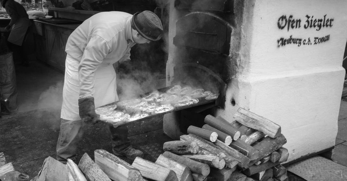Bringing outdoor food to Japan - Man Preparing Street Food in Oven Bringing outdoor food to Japan - Man Preparing Street Food in Oven