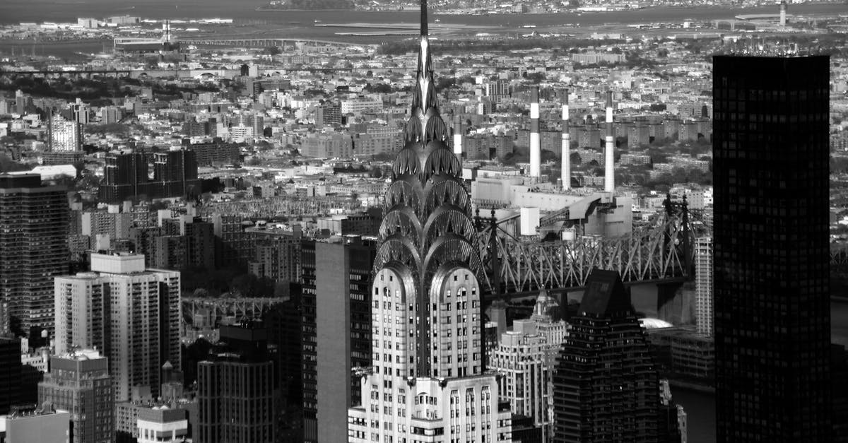 Business travel to the United States for European company - Aerial View of City Business travel to the United States for European company - Aerial View of City