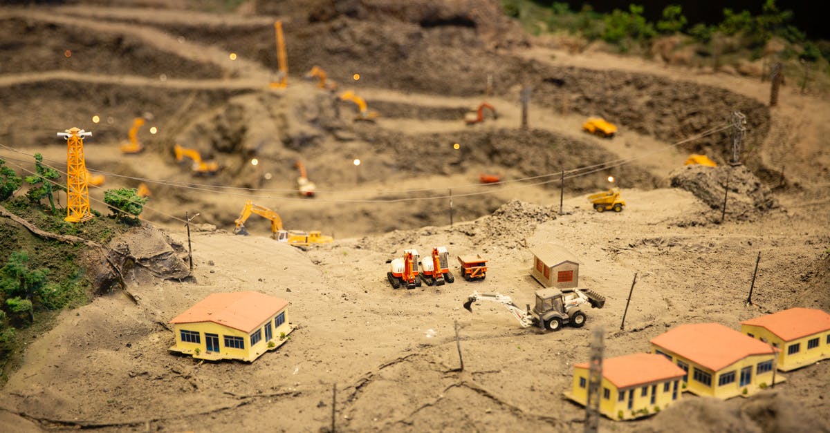 Buying tickets for New York Yankees game - Miniature construction site with various equipment Buying tickets for New York Yankees game - Miniature construction site with various equipment