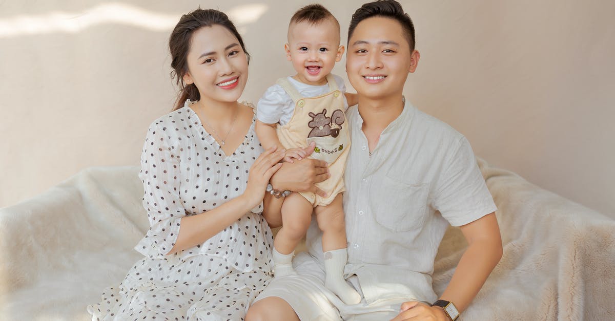Can an Australian dad + children live in Canada for a year? [closed] - Happy ethnic family with kid on sofa