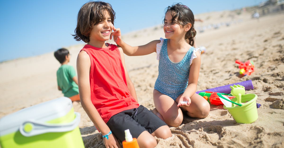 Can b2 Visa be revoked if applying for child shortly after receiving? - Young Girl Putting Sunscreen on a Boy Can b2 Visa be revoked if applying for child shortly after receiving? - Young Girl Putting Sunscreen on a Boy