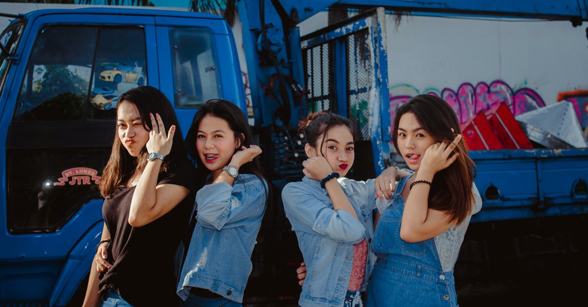 Can family of EU Blue Card holder travel freely in the Schengen Area with a German Aufenthaltstitel? [duplicate] - Young Women In Casual Wear Standing In Front Of A Truck