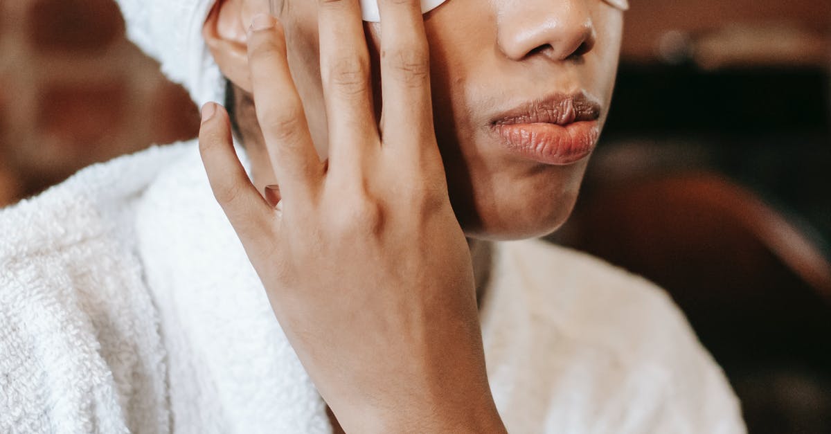 Can I apply for a US visa renewal with no interview while in the US? - Woman applying eye patches on face Can I apply for a US visa renewal with no interview while in the US? - Woman applying eye patches on face