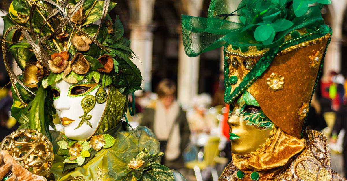 Can I bring gold sheet face masks in my carry on? - Person in Green and Gold Mask in a Parade Can I bring gold sheet face masks in my carry on? - Person in Green and Gold Mask in a Parade