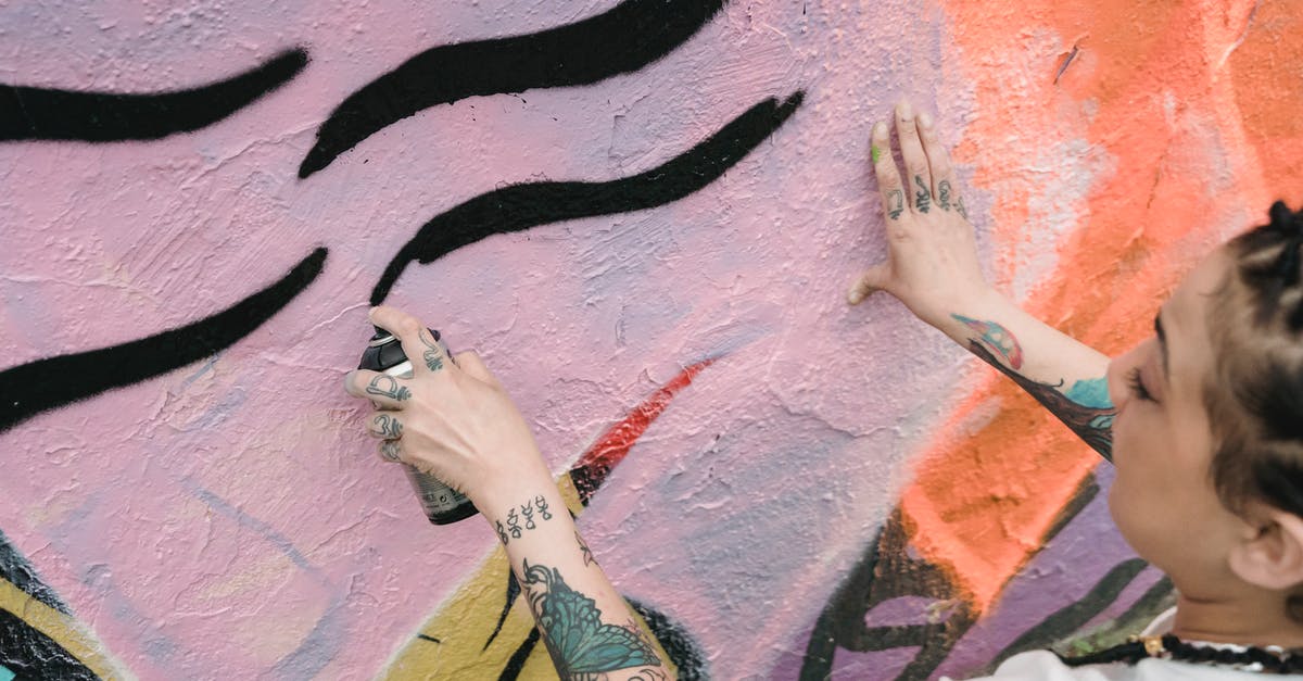 Can I consign my pepper spray from Canada to China? - Ethnic woman spraying paint on wall Can I consign my pepper spray from Canada to China? - Ethnic woman spraying paint on wall