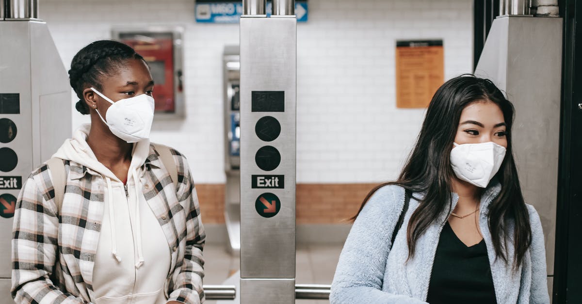 Can I enter France with an Italian Schengen Visa under coronavirus situation? [closed] - Multiethnic girlfriends in casual wear and protective masks entering metro station during coronavirus epidemic