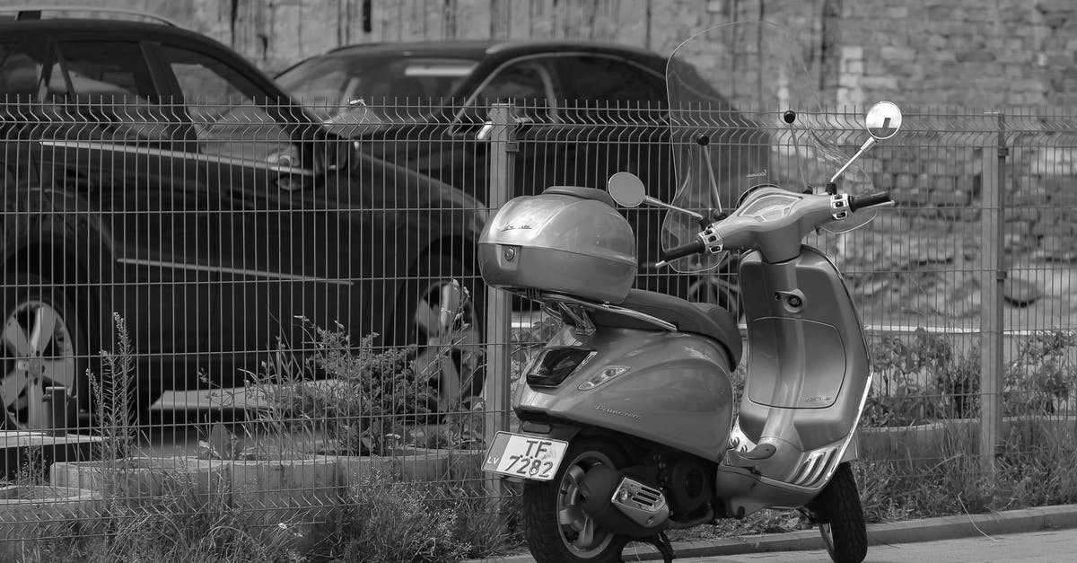 Can I legally drive a motorcycle in California with a New Zealand motorcycle license? - Modern motor scooter parked on roadside Can I legally drive a motorcycle in California with a New Zealand motorcycle license? - Modern motor scooter parked on roadside