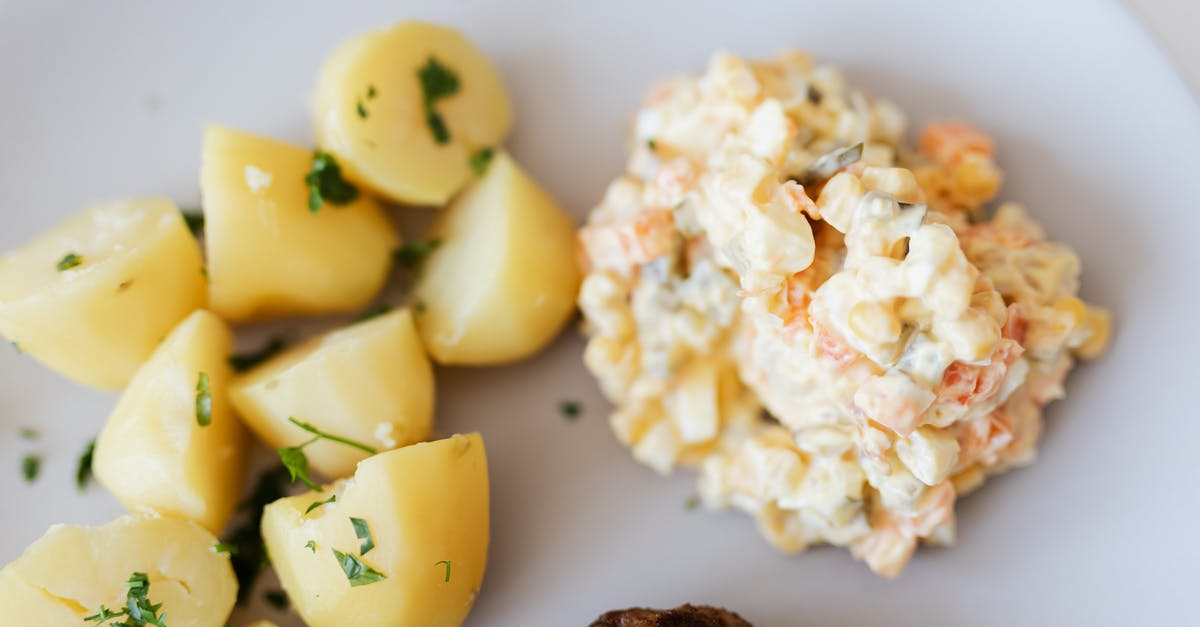 Can I pre-order a meal on a Russian train? How? - Boiled potatoes near traditional Russian salad Can I pre-order a meal on a Russian train? How? - Boiled potatoes near traditional Russian salad