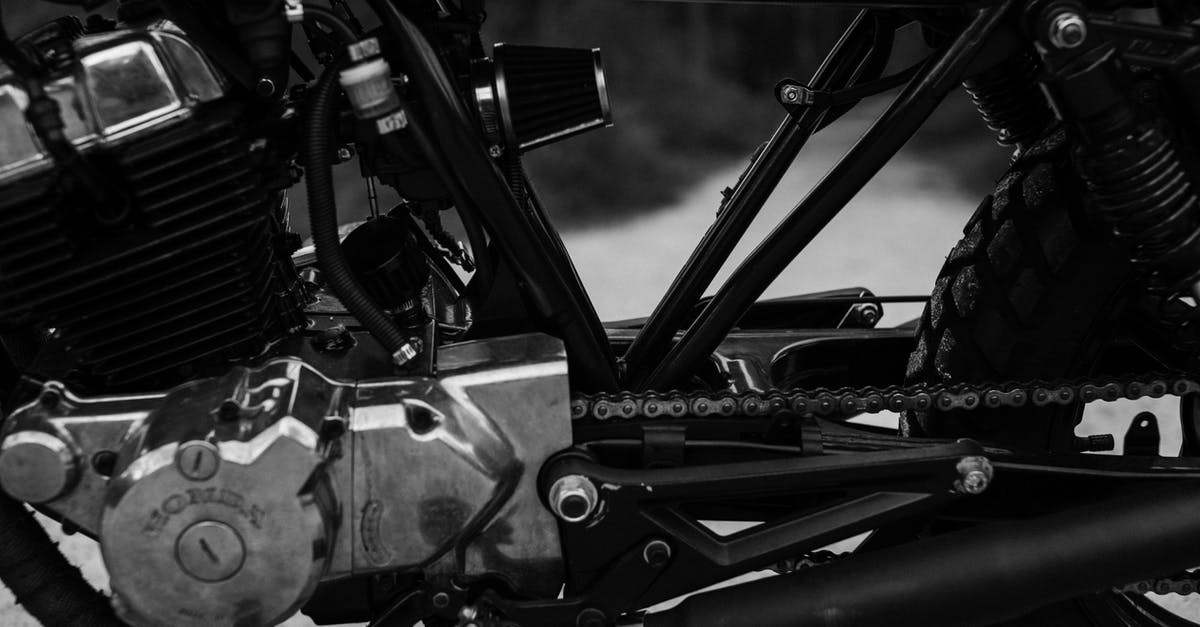 Can I travel to the northern part of Cyprus? - Black and white of old vintage motorbike wheel and units of engine and gearbox Can I travel to the northern part of Cyprus? - Black and white of old vintage motorbike wheel and units of engine and gearbox