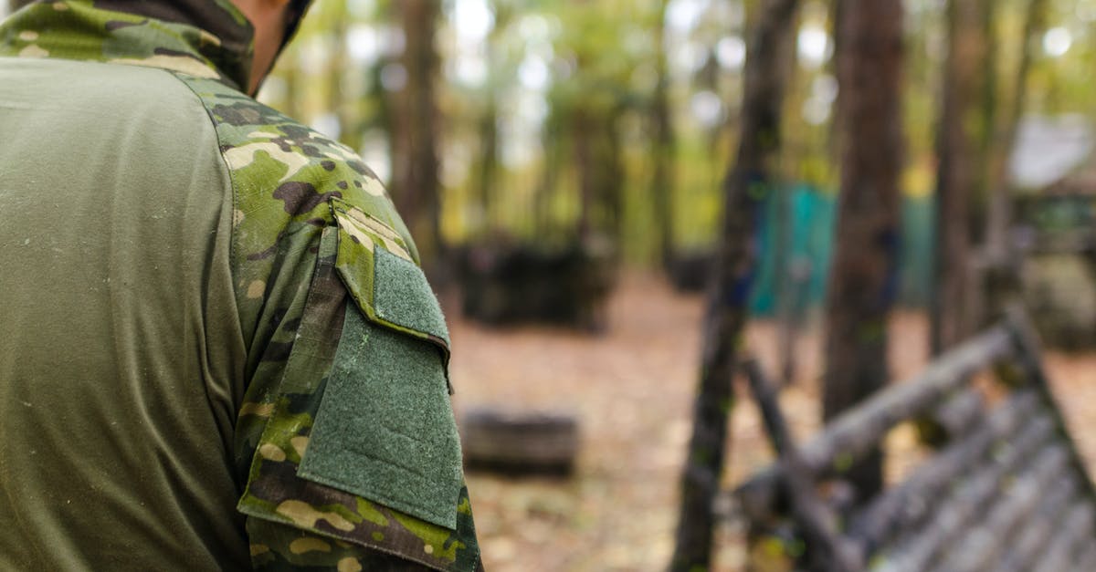 Can I wear all types of military surplus clothing in Germany? - Green and Brown Camo Uniform