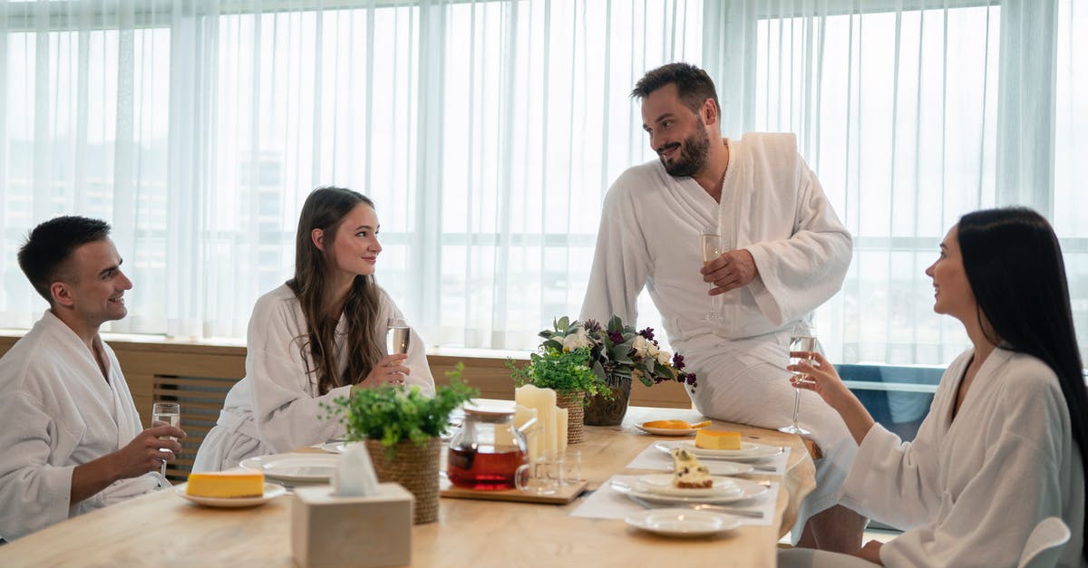 Can the person who books a hotel ask hotel for information regarding guests etc? - A Group of People in Their Bathrobes Can the person who books a hotel ask hotel for information regarding guests etc? - A Group of People in Their Bathrobes
