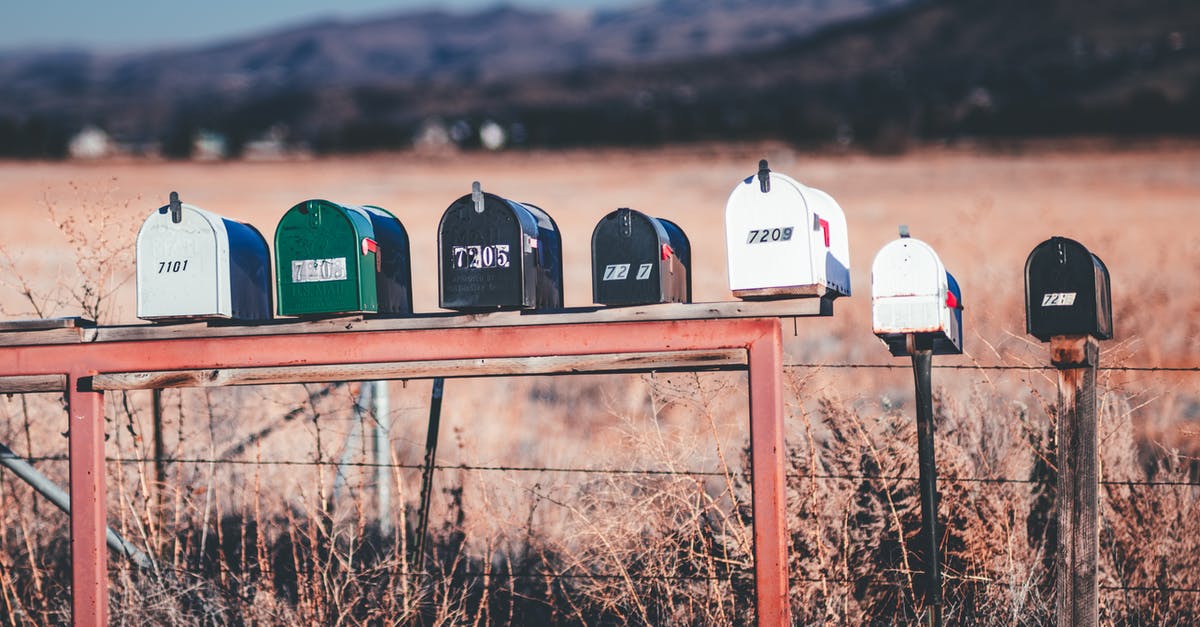 Can you mail yourself to another country? Any country? - Metal mailboxes in countryside Can you mail yourself to another country? Any country? - Metal mailboxes in countryside
