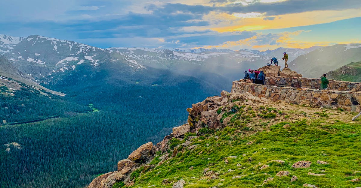 Can you travel individually to the United States on a group ESTA? - Anonymous travelers standing on stony observation point in Forest Canyon of Rocky Mountain National Park and admiring breathtaking view during sunset in Colorado Can you travel individually to the United States on a group ESTA? - Anonymous travelers standing on stony observation point in Forest Canyon of Rocky Mountain National Park and admiring breathtaking view during sunset in Colorado