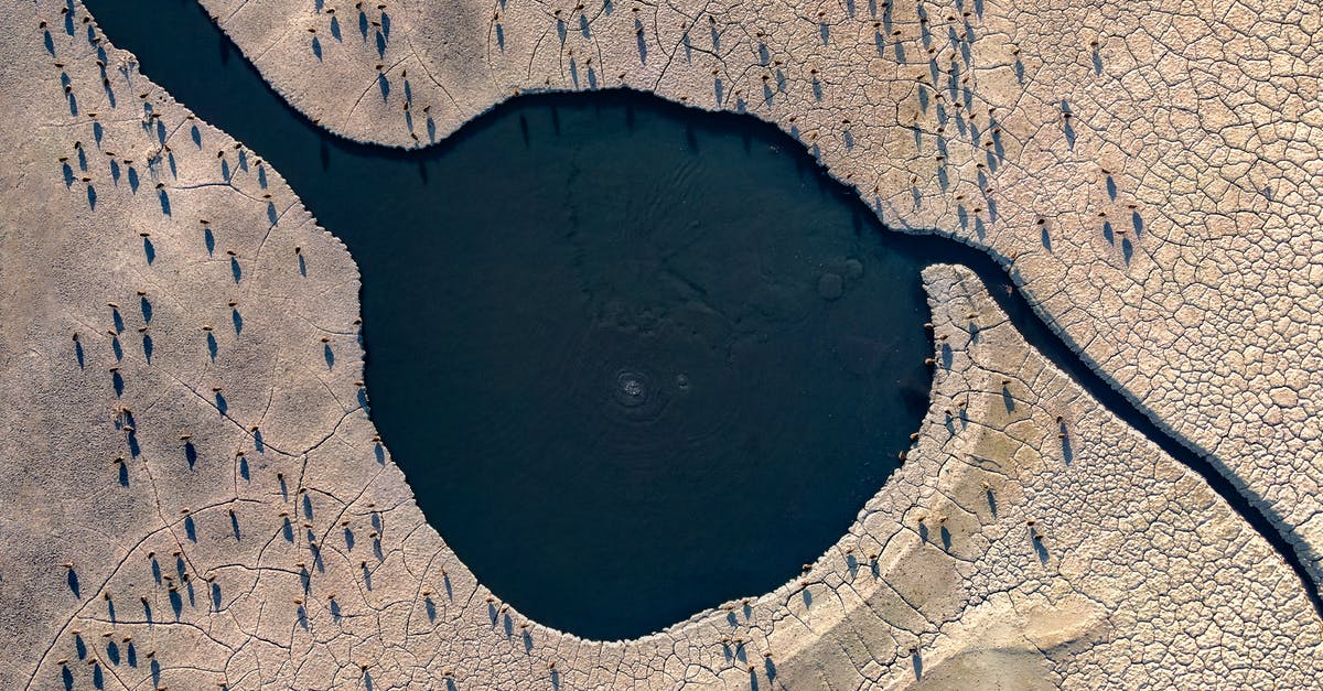 Canadian Visa by land - Aerial Footage of a Thermal Spring Canadian Visa by land - Aerial Footage of a Thermal Spring