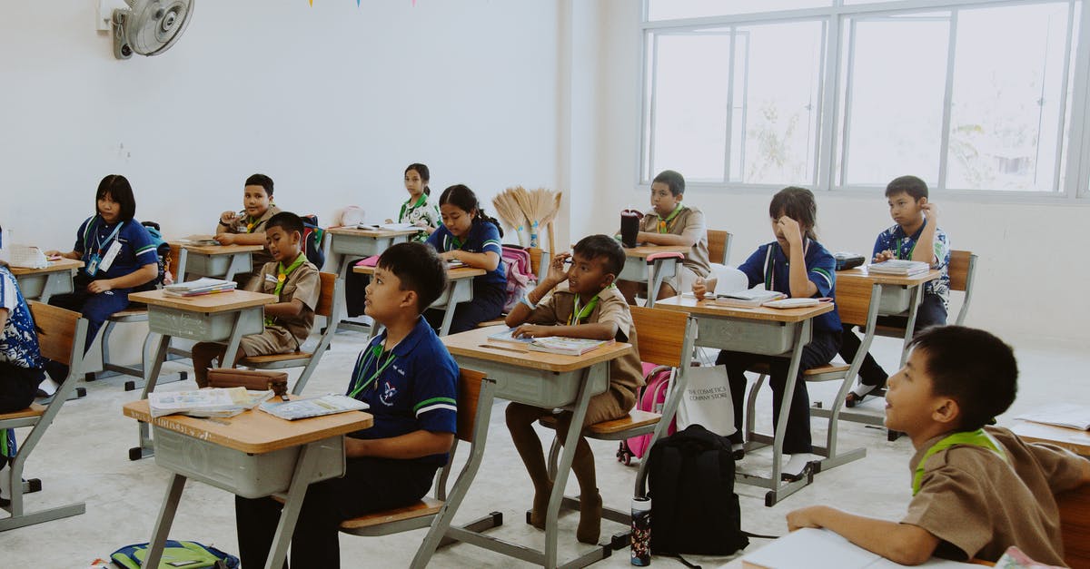 Cancelled Endorsement with Thai immigration - Children Sitting in the Classroom Cancelled Endorsement with Thai immigration - Children Sitting in the Classroom