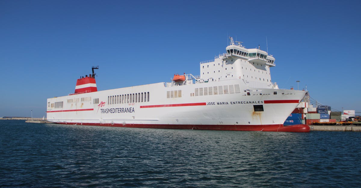 Caribbean cruise with Indian Passport and German permanent residence permit with first port of entry : Dom. Rep - White and Red Cruise Ship on Sea Caribbean cruise with Indian Passport and German permanent residence permit with first port of entry : Dom. Rep - White and Red Cruise Ship on Sea