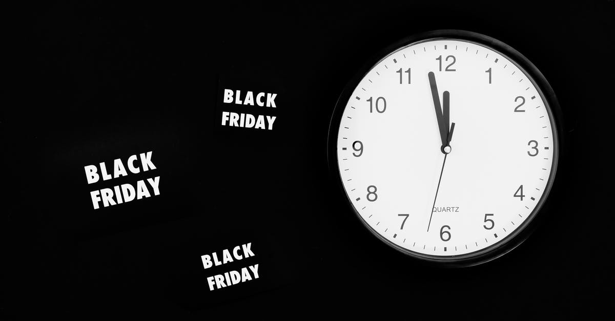 CBP Reminds Travelers to Allow 72 Hours for ESTA. Why? - A Black Friday Sale Signage Beside a Black and White Round Analog Wall Clock CBP Reminds Travelers to Allow 72 Hours for ESTA. Why? - A Black Friday Sale Signage Beside a Black and White Round Analog Wall Clock