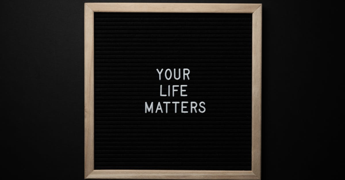 Change of itinerary on a Russian visa - Blackboard with YOUR LIFE MATTERS inscription on black background