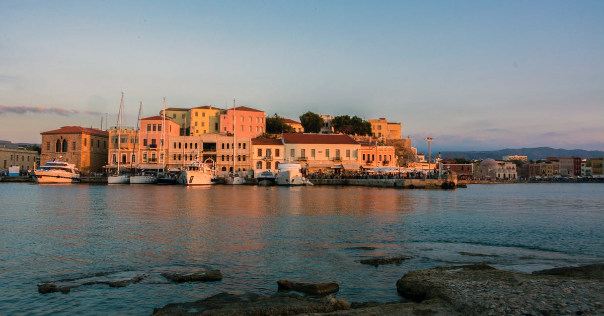 Chania port to Chania city - The Old Venetian Port of Chania Greece Chania port to Chania city - The Old Venetian Port of Chania Greece