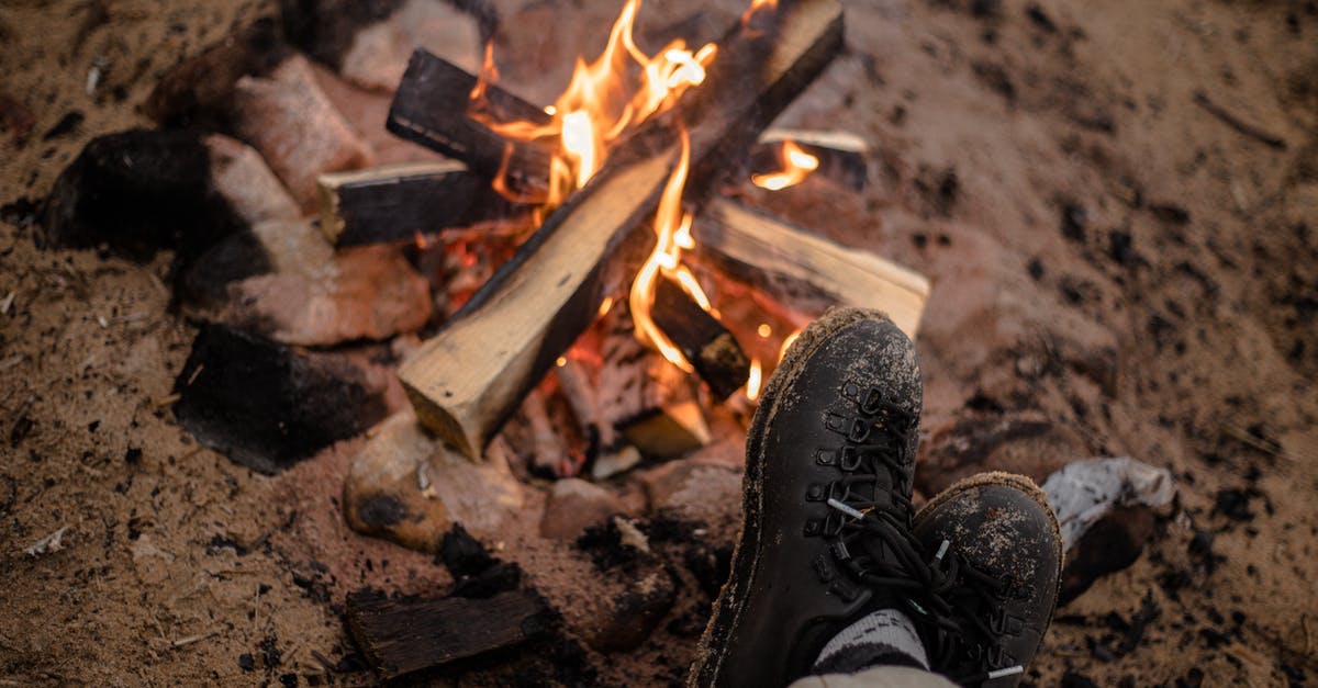 Cheap camping in southern Brazil - Person Wearing Brown Leather Boots Near Bonfire Cheap camping in southern Brazil - Person Wearing Brown Leather Boots Near Bonfire